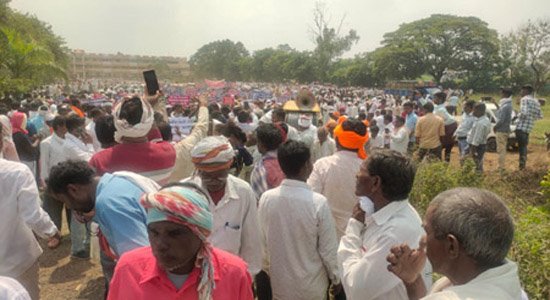 भोई-ढीमर समाज ने निकाला जिलाधीश कार्यालय पर विशाल मोर्चा